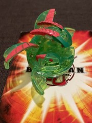 Bakugan Battle Brawlers Percival Neon Green Translucent Ventus 620G Good Cond
