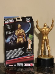 WWE Mattel Elite Collectors Edition The Rock Final Boss Gold…Sealed and Loose