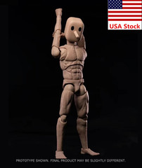Notaman NT-02W 1/12 Male Muscular Square Head Wide Shoulder Body 6”Figure