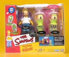 W@W NeW Boxed Simpsons Treehouse of Horror Alien Spaceship Homer, Kang and Kodos
