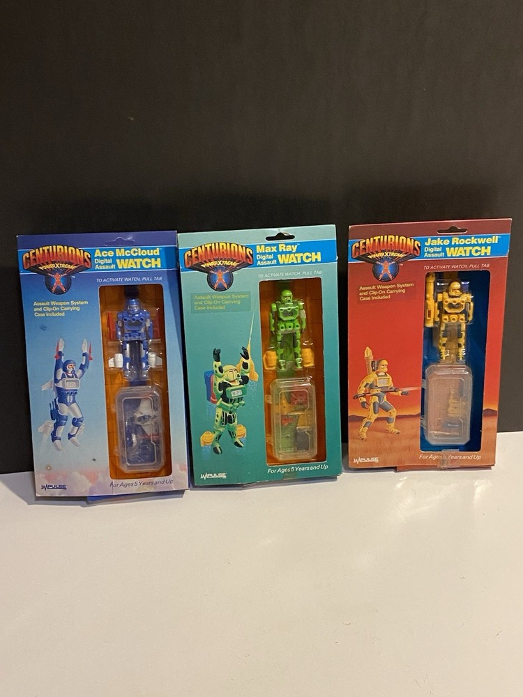 CENTURIONS KENNER JAKE ROCKWELL, ACE AND MAX RAY IMPULSE ASSAULT WRIST WATCH