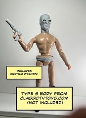 Insectoid Man Custom Action Figure Head 1:9 or 1:6 Mego