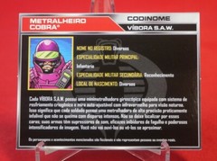 GI Joe FILE CARD S.A.W. Saw Viper v5 50th Original Spanish Portuguese