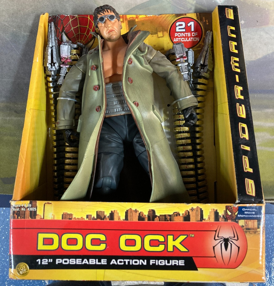 Spider-Man 2 Doc Ock 12″ Poseable Action Figure 2004 ToyBiz