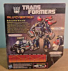 Transformers Generations Fall of Cybertron SOUNDWAVE & LASERBEAK (used w/ Box)