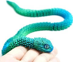 19inch 3D Printed Snake Model,Articulated Animals figure,Fidget Toys Home Decor