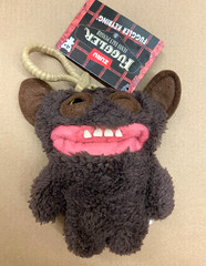 Fuggler Key Ring Catch Me Grin Grin Green Butt-On Plushy 1ea *Free Ship