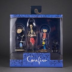 4PCS Coraline Figures – Movable Anime Dolls from Coraline & the Secret Door Gift