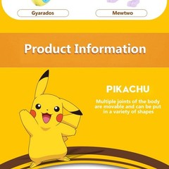 High Quality Pokemon Ball Deformation Toy Pikachu Mewtwo Gyarados Pocket Monster