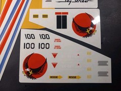 Gi Joe 1983 SkyStriker Sticker Set, New Custom Decals Peel & Stick, Sky Striker