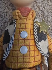 Thinkway Toy Story Lots O Laughs Woody Pull String Stomach Giggle w/Hat