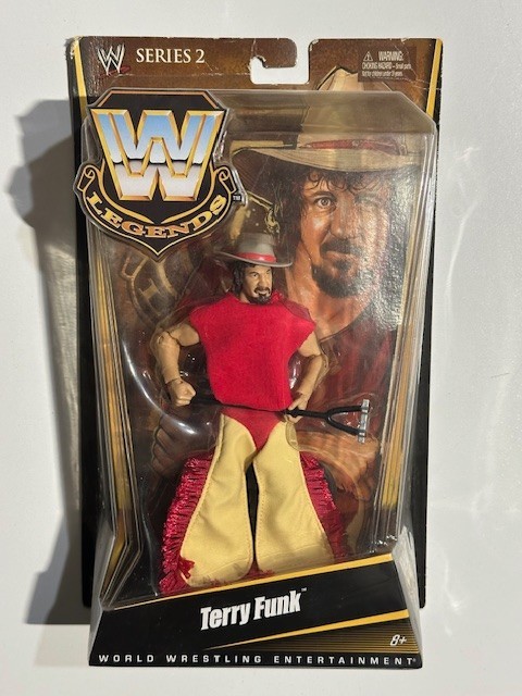 WWE TERRY FUNK Elite Legends Series 2 Action Figure Mattel New NIP 2010 S15