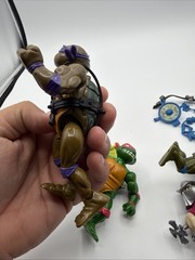 TMNT LEO DON RAPH MIKE Wacky Action LOT OF 5 Turtles Playmates 1989