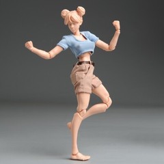 Romankey X COWL 1/12 Soldier Action Figure 6in Girl Suntan Skin Joint Body Model