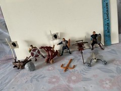 DragonHeart Movie Lot Of 3 Action Figures W/ Accessories Bowen, Hewe 1996 Hasbro