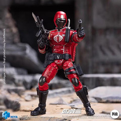 HIYA 1/18 G.I. Joe Crimson Guard ​ G.I. Joe Crimson Guard Action Figure In Stock