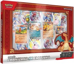 Pokemon Charizard EX Em Dobro Double Collection Box Set 64 Cards Brazilian Game