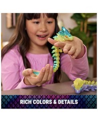 CrystaLynx Dragons 9” Rare Purple Green Yellow Pink Magenta