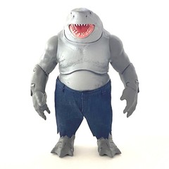 KC-KSPT-BU: Custom Fabric Cut off denim Shorts for McFarlane King Shark