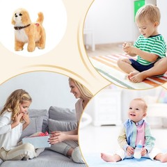 Robot Dog Smart Realistic Simulated Robot Puppy Plush Toy For Youth Boys Girls