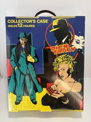 Vintage 1990 Dick Tracy Action Figure Collectors Carrying Case W/9 Figures
