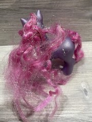 MY LITTLE PONY G3 PURPLE PETAL BLOSSOM CUSTOM CURLY LONG PINK TINSEL HAIR***