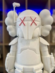 Boba Fett Themed Kaws Figure 2 Feet Tall Art Statue Home Display Room Decor