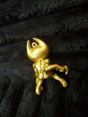 Rare Gold Ink Demon Bendy Dark Revival Vinyl Figure Toy Loose Missing Ring
