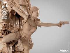 3D Printed Fan Art Lara Croft Sculpture by Wicked3d