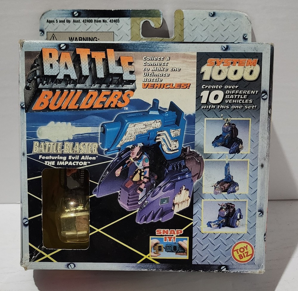VTG Toy Biz Battle Builders Battle Blaster Evil Alien The Impactor Rare. 112