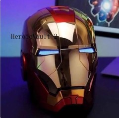 AUTOKING Iron Man Marve MK5 Helmet Jarvis Voice-control Open-close Light Mask