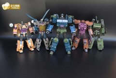 JINBAO Bruticus Warbotron & PREDAKING Feral Rex Oversized Transform Figure