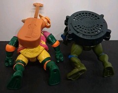 Vintage TMNT Mixed Lot of 8 Playmates 1990s Rocksteady Casey Jones & MORE!! Good