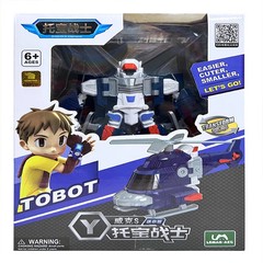 Color Box Tobot Transform Car Action Doll MINI Warrior Car Children’s Gift