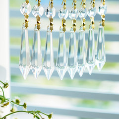 H&D 15Pcs Large Clear Crystal Chandelier 60Mm Icicle U-Drop Prisms Lamp Parts Br