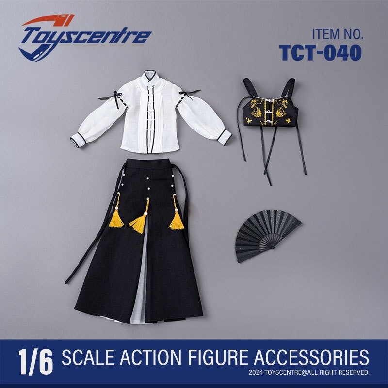 1/6 Scale TCT-040 Ming Dynasty Hanfu Costume Model Fit 12” Female Girl Action F