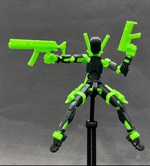 Titan 13 Action Figure Articulated Dummy 13 Robot w/ Weapons & Extra Hands