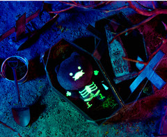 KAKAO Friends Halloween Luminescent Skeleton Choonsik KEYRING [ NO tariff to US]