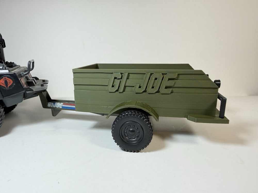 Custom 3d Printed Trailer Modification For G.I. Joe Whirlwind Twin Cannon