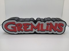 Retro Gremlins logo lightbox sign light box for gremlins collection display