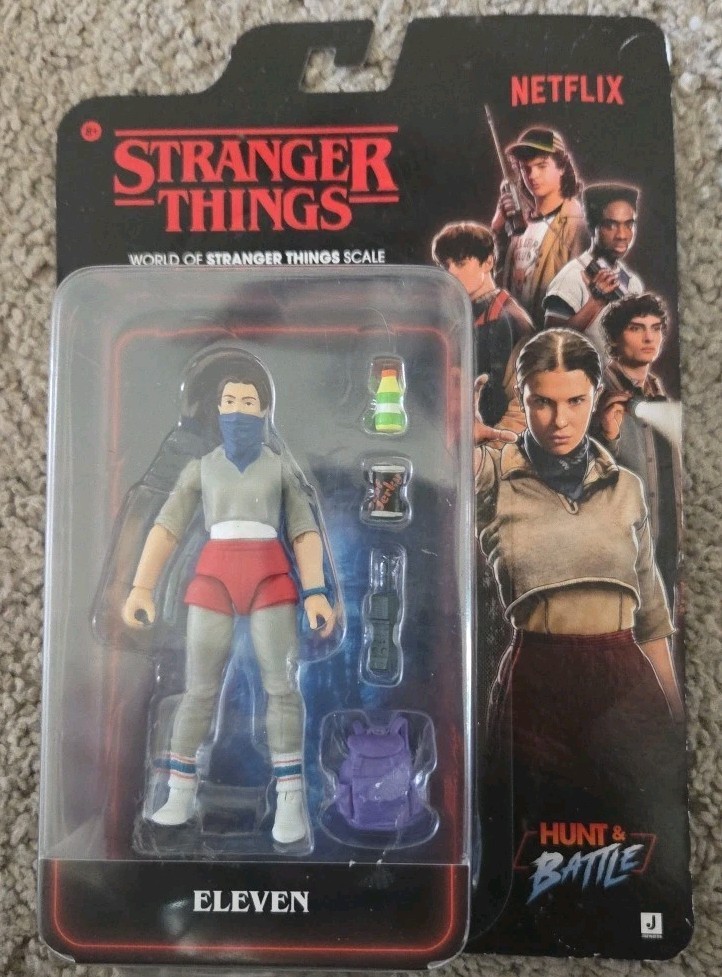 Stranger Things Hunt & Battle ELEVEN Season 5 Figure, Netflix Jazwares 2025 NIB