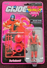 Super7 G.I. Joe Ninja Force Snake Eyes & Cobra Commander ReAction+ Target Lot