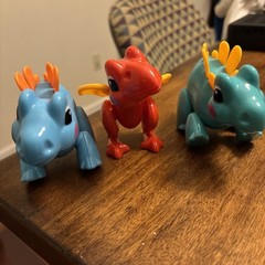 Set Of 3 – Tolo First Friends Dinosaurs Toddler Toys Pterodactyl And 2 Stegs