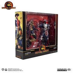 Mortal Kombat Scorpion Blackout & Raiden Defender Deluxe Figure Set 2020 New