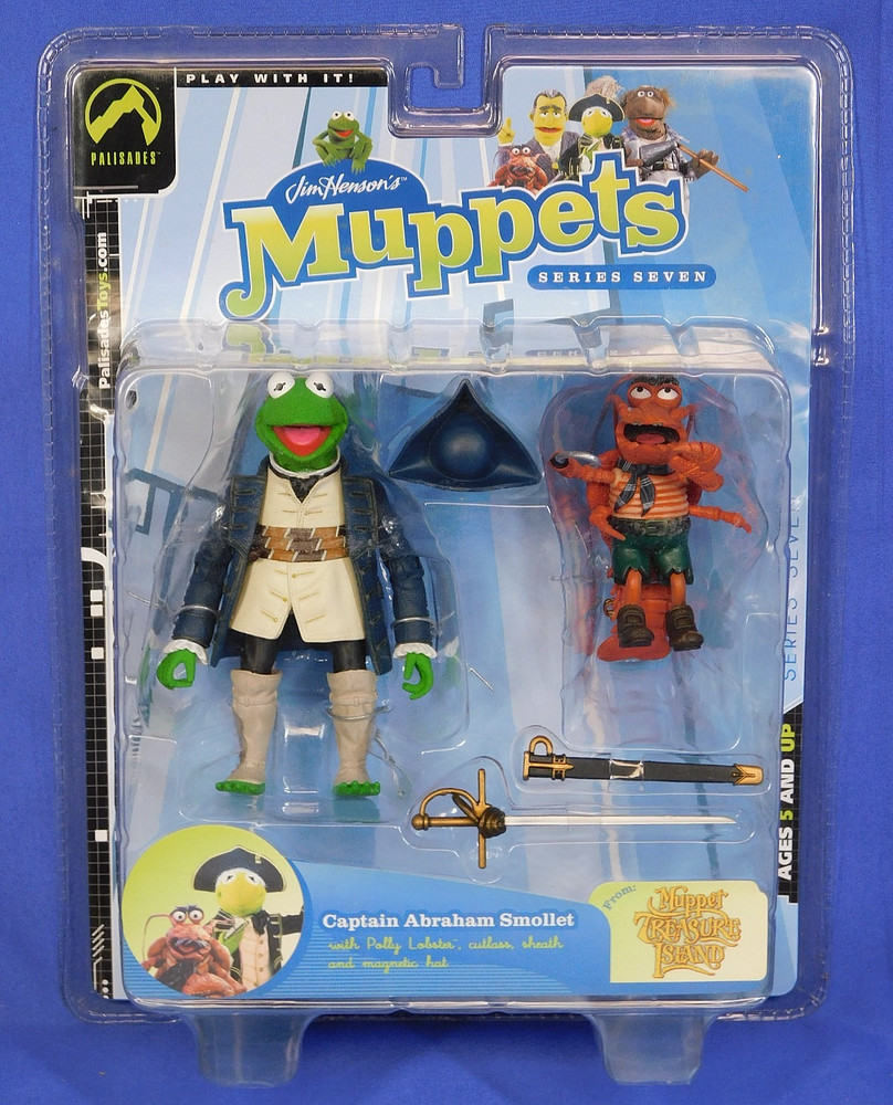 THE MUPPETS KERMIT THE FROG AS CAPTAIN SMOLLET SERIES 7 PALISADES
