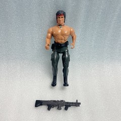 1985 Rambo Action Figure 7” Coleco Anabasis Force of Freedom Sylvester Stallone