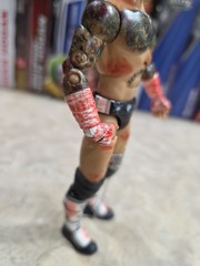 WWE AEW CUSTOM CM Punk Wrestling Action Figure Jazwares Bloody