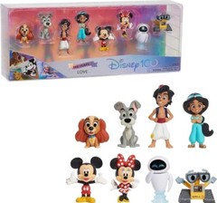 Disney 100 Years Of Love Collector Character Figure Set Limited Edition 8 Pieces