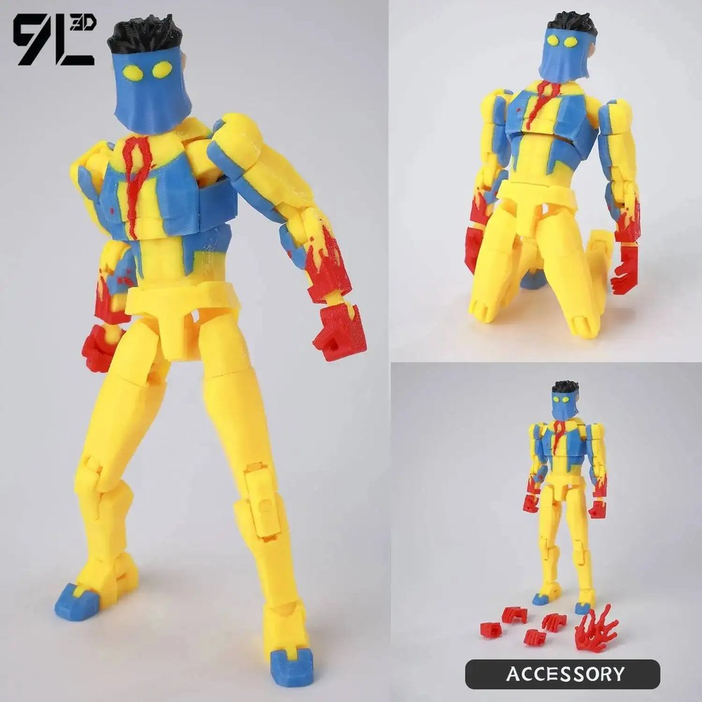 9L3D Invincible Slayer Tech Jacker Dummy13 Multi-Jointed Titan13 Action Figure