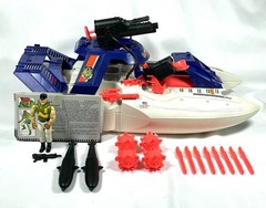 1993 G.I.Joe GI Joe Battle Corps SHARK 9000 with CUTTER Complete No Blueprints